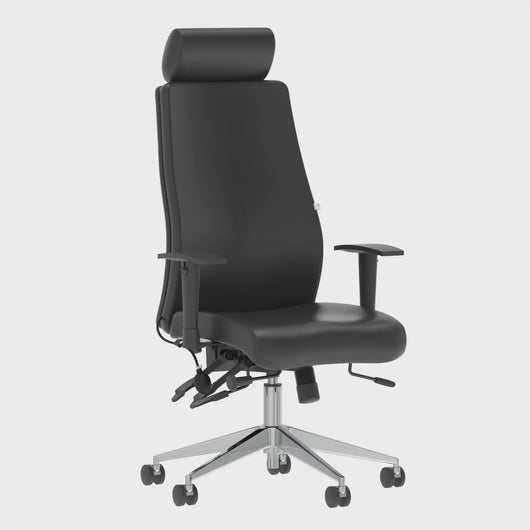 Ascent Leather Reclining Office Chair 360 Video