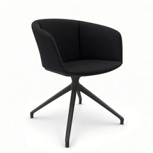 Load image into Gallery viewer, Rune Desk Chair (No Wheels), Anthracite Base with Black Fabric
