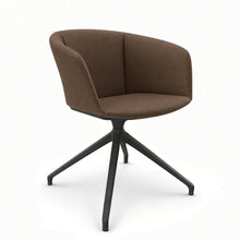 Load image into Gallery viewer, Rune Desk Chair (No Wheels), Anthracite Base with Hazel Brown Fabric
