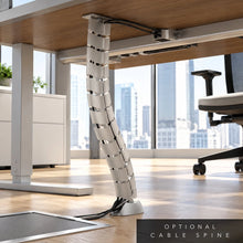 Load image into Gallery viewer, Under Desk Cable Spine for Desk to Floor Wire Management
