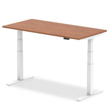 Load image into Gallery viewer, White and Walnut Stand Sit Desk
