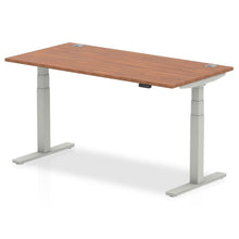 Load image into Gallery viewer, Black and Beech Height Adjustable Desk
