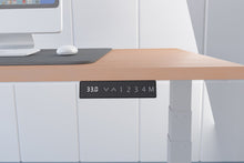 Load image into Gallery viewer, White and Maple Stand or Sit Desk
