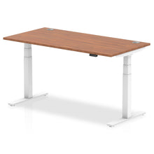 Load image into Gallery viewer, Silver and Beech Height Adjustable Desk
