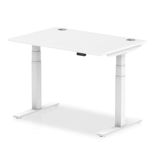 Load image into Gallery viewer, Black and Beech Stand or Sit Desk
