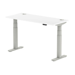 Silver and White Desk Electric