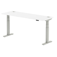 Load image into Gallery viewer, Silver and White Standing Sit Desk
