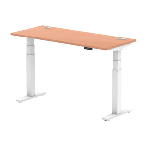 White and Beech Desk Electric