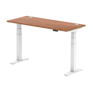 White and Walnut Desk Electric