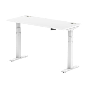 White and White Desk Electric