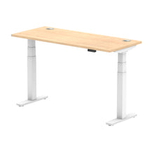 Load image into Gallery viewer, White and Maple Desk Electric
