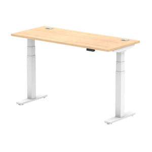 White and Maple Desk Electric
