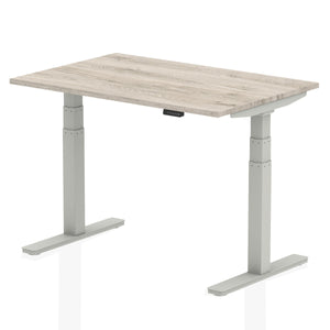 Silver and Grey Oak Standing Desk