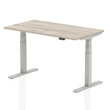 Load image into Gallery viewer, Silver and Grey Oak Sit Stand Desk
