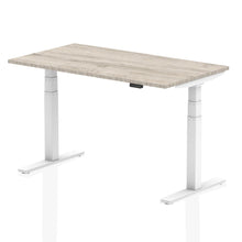Load image into Gallery viewer, White and Grey Oak Sit Stand Desk
