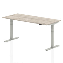 Load image into Gallery viewer, Silver and Grey Oak Stand Sit Desk
