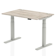 Load image into Gallery viewer, Silver and Grey Oak Electric Standing Up Desk
