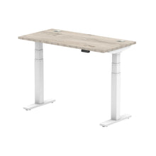 Load image into Gallery viewer, White and Grey Oak Desk Stand Up
