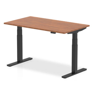 Black and Walnut Sit Stand Desk