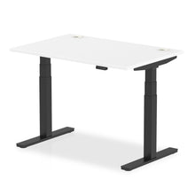 Load image into Gallery viewer, Silver and White Electric Standing Up Desk
