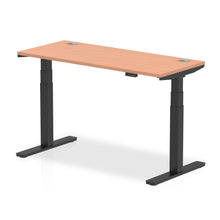 Load image into Gallery viewer, Black and Beech Desk Electric
