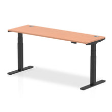 Load image into Gallery viewer, Black and Beech Standing Sit Desk

