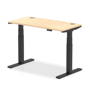 Black and Maple Desk Stand Up