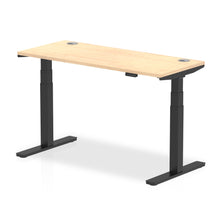 Load image into Gallery viewer, Black and Maple Desk Electric
