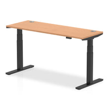 Load image into Gallery viewer, Black and Oak Sit Standing Desk
