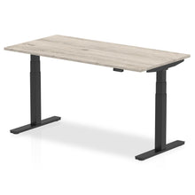 Load image into Gallery viewer, Black and Grey Oak Sitting to Standing Desk
