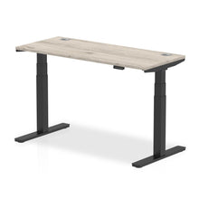 Load image into Gallery viewer, Black and Grey Oak Desk Electric
