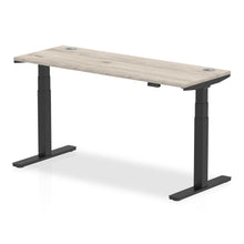 Load image into Gallery viewer, Black and Grey Oak Sit Standing Desk
