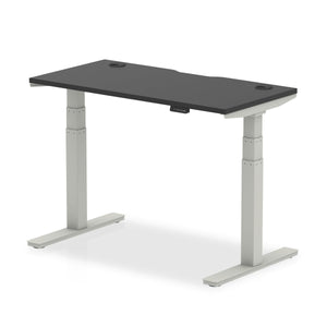 Black Slimline Sit Stand Desk