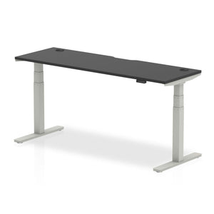 Slim Black Motorised Desk