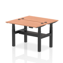Load image into Gallery viewer, Black and Beech 2 Person Small Standing Desk
