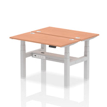 Load image into Gallery viewer, Silver and Beech 2 Person Small Standing Desk
