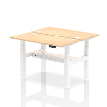 Load image into Gallery viewer, White and Grey Oak 2 Person Small Standing Desk

