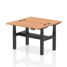Load image into Gallery viewer, Black and Maple 2 Person Small Standing Desk
