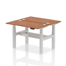 Load image into Gallery viewer, Silver and Oak 2 Person Small Standing Desk
