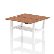 Load image into Gallery viewer, White and Oak 2 Person Small Standing Desk
