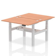Load image into Gallery viewer, Silver and Beech 2 Person Standing Desk
