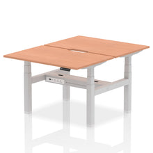 Load image into Gallery viewer, Silver and Beech 2 Person Standing Up Desks
