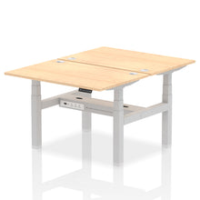 Load image into Gallery viewer, Silver and Grey Oak 2 Person Standing Desk
