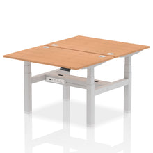 Load image into Gallery viewer, Silver and Maple 2 Person Standing Desk
