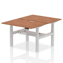 Load image into Gallery viewer, Silver and Walnut 2 Person Standing Up Desks
