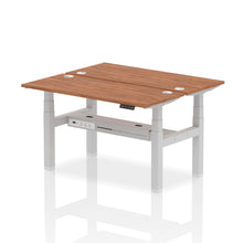 Load image into Gallery viewer, Silver and Maple 2 Person Electric Standing Desks
