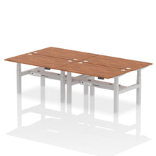 Load image into Gallery viewer, Silver and Maple 4 Person Electric Desk
