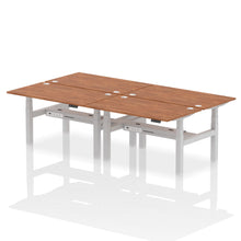 Load image into Gallery viewer, Silver and Maple 4 Person Electric Desk
