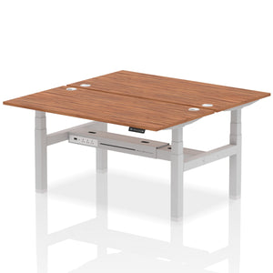 Silver and Grey Oak Seated Standing Desk
