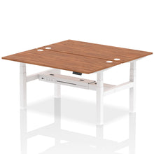 Load image into Gallery viewer, White and Grey Oak Seated Standing Desk

